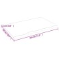 vidaXL Encimera de baño madera maciza sin tratar 80x50x2 cm vidaXL Encimera de baño madera maciza sin tratar 80x50x2 cm