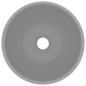 vidaXL Lavabo de lujo redondo cerámica gris claro mate 40x15 cm vidaXL Lavabo de lujo redondo cerámica gris claro mate 40x15 cm