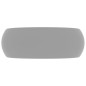 vidaXL Lavabo de lujo redondo cerámica gris claro mate 40x15 cm vidaXL Lavabo de lujo redondo cerámica gris claro mate 40x15 cm