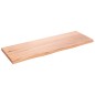 vidaXL Encimera de baño madera maciza tratada marrón claro 80x30x2 cm vidaXL Encimera de baño madera maciza tratada marrón claro 80x30x2 cm