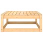 vidaXL Taburetes de jardín con cojines 2 uds madera maciza de pino vidaXL Taburetes de jardín con cojines 2 uds madera maciza de pino