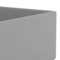 vidaXL Lavabo con rebosadero cerámica gris claro vidaXL Lavabo con rebosadero cerámica gris claro
