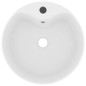 vidaXL Lavabo lujo con rebosadero cerámica blanco mate 36x13 cm vidaXL Lavabo lujo con rebosadero cerámica blanco mate 36x13 cm