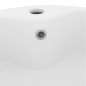 vidaXL Lavabo lujo con rebosadero cerámica blanco mate 36x13 cm vidaXL Lavabo lujo con rebosadero cerámica blanco mate 36x13 cm