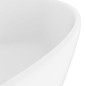 vidaXL Lavabo lujo con rebosadero cerámica blanco mate 36x13 cm vidaXL Lavabo lujo con rebosadero cerámica blanco mate 36x13 cm