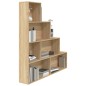 vidaXL Estantería madera contrachapada color roble Sonoma 155x24x160cm vidaXL Estantería madera contrachapada color roble Sonoma 155x24x160cm