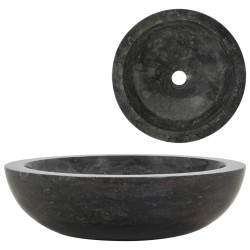 vidaXL Lavabo 40x12 cm mármol negro