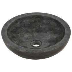 vidaXL Lavabo 40x12 cm mármol negro