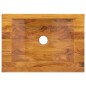 vidaXL Lavabo de madera maciza de teca 50x35x10 cm vidaXL Lavabo de madera maciza de teca 50x35x10 cm