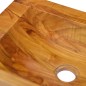 vidaXL Lavabo de madera maciza de teca 50x35x10 cm vidaXL Lavabo de madera maciza de teca 50x35x10 cm