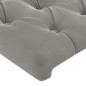 vidaXL Cabecero con orejas de terciopelo gris claro 93x16x118/128 cm vidaXL Cabecero con orejas de terciopelo gris claro 93x16x118/128 cm