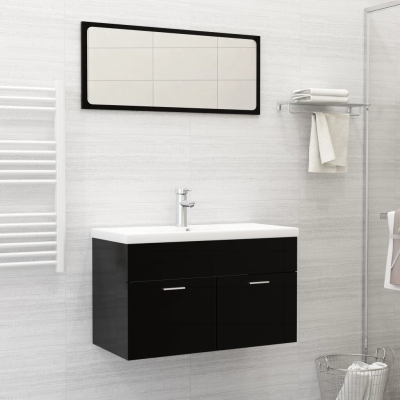 vidaXL Lavabo empotrado con grifo cerámica blanco 81x39x18 cm vidaXL Lavabo empotrado con grifo cerámica blanco 81x39x18 cm