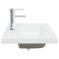 vidaXL Lavabo empotrado con grifo cerámica blanco 81x39x18 cm vidaXL Lavabo empotrado con grifo cerámica blanco 81x39x18 cm