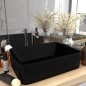 vidaXL Lavabo de lujo de cerámica negro mate 41x30x12 cm vidaXL Lavabo de lujo de cerámica negro mate 41x30x12 cm