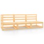 vidaXL Juego de muebles de jardín 3 piezas madera maciza de pino vidaXL Juego de muebles de jardín 3 piezas madera maciza de pino
