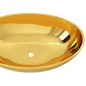 vidaXL Lavabo 40x33x13,5 cm cerámica dorado vidaXL Lavabo 40x33x13,5 cm cerámica dorado