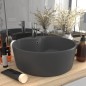 vidaXL Lavabo lujoso con rebosadero cerámica gris oscuro mate 36x13 cm vidaXL Lavabo lujoso con rebosadero cerámica gris oscuro mate 36x13 cm
