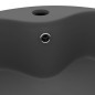 vidaXL Lavabo lujoso con rebosadero cerámica gris oscuro mate 36x13 cm vidaXL Lavabo lujoso con rebosadero cerámica gris oscuro mate 36x13 cm