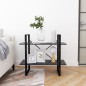 vidaXL Estantería de 2 niveles madera contrachapada gris 80x30x70 cm vidaXL Estantería de 2 niveles madera contrachapada gris 80x30x70 cm