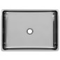 vidaXL Lavabo 41x30x12 cm cerámica plateado vidaXL Lavabo 41x30x12 cm cerámica plateado
