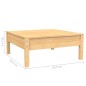 vidaXL Muebles de jardín 3 piezas madera maciza pino con cojines crema vidaXL Muebles de jardín 3 piezas madera maciza pino con cojines crema