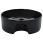 vidaXL Lavabo con rebosadero 36x13 cm cerámica negro vidaXL Lavabo con rebosadero 36x13 cm cerámica negro
