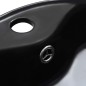vidaXL Lavabo con rebosadero 36x13 cm cerámica negro vidaXL Lavabo con rebosadero 36x13 cm cerámica negro