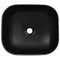 vidaXL Lavabo 44,5x39,5x14,5 cm cerámica negro