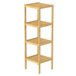 EISL Estante de baño 4 compartimentos bambú 34x33x110 cm