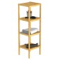 EISL Estante de baño 4 compartimentos bambú 34x33x110 cm EISL Estante de baño 4 compartimentos bambú 34x33x110 cm