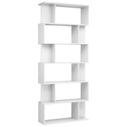 vidaXL Estantería/divisor de espacios blanco brillante 80x24x192 cm