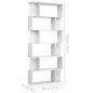 vidaXL Estantería/divisor de espacios blanco brillante 80x24x192 cm vidaXL Estantería/divisor de espacios blanco brillante 80x24x192 cm