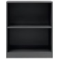 vidaXL Estantería madera contrachapada gris brillante 60x24x74,5 cm vidaXL Estantería madera contrachapada gris brillante 60x24x74,5 cm