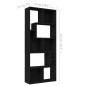 vidaXL Estantería librería madera contrachapada negro 67x24x161 cm vidaXL Estantería librería madera contrachapada negro 67x24x161 cm