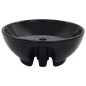 vidaXL Lavabo con rebosadero 46,5x18 cm cerámica negro vidaXL Lavabo con rebosadero 46,5x18 cm cerámica negro