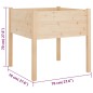 vidaXL Jardinera de madera maciza de pino 70x70x70 cm vidaXL Jardinera de madera maciza de pino 70x70x70 cm