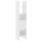 vidaXL Estantería madera contrachapada blanco brillante 40x35x180 cm vidaXL Estantería madera contrachapada blanco brillante 40x35x180 cm