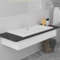 vidaXL Lavabo encastrado de cerámica blanco 81x39,5x18,5 cm