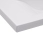 vidaXL Lavabo encastrado de cerámica blanco 81x39,5x18,5 cm