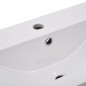 vidaXL Lavabo encastrado de cerámica blanco 81x39,5x18,5 cm