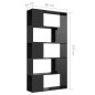 vidaXL Estantería/divisor espacio contrachapada negro 80x24x155 cm vidaXL Estantería/divisor espacio contrachapada negro 80x24x155 cm