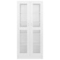vidaXL Vitrina de madera contrachapada blanco brillo 82,5x30,5x185,5cm vidaXL Vitrina de madera contrachapada blanco brillo 82,5x30,5x185,5cm