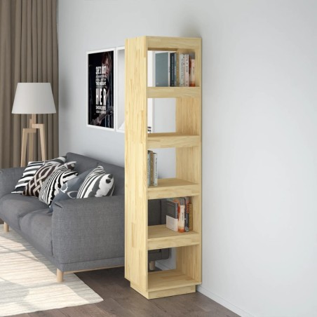 vidaXL Estantería/divisor de espacios madera maciza pino 40x35x167 cm
