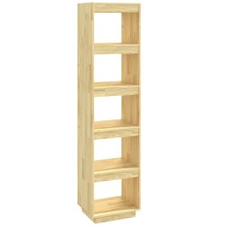 vidaXL Estantería/divisor de espacios madera maciza pino 40x35x167 cm