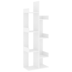 vidaXL Estantería de madera de ingeniería blanco 48x25,5x140 cm