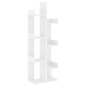 vidaXL Estantería de madera de ingeniería blanco 48x25,5x140 cm vidaXL Estantería de madera de ingeniería blanco 48x25,5x140 cm