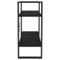 vidaXL Estantería 2 niveles madera maciza de pino negra 80x30x70 cm vidaXL Estantería 2 niveles madera maciza de pino negra 80x30x70 cm