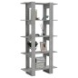 vidaXL Estantería/divisor madera ingeniería gris hormigón 80x30x160 cm vidaXL Estantería/divisor madera ingeniería gris hormigón 80x30x160 cm