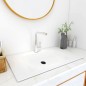 vidaXL Lavabo empotrado SMC blanco 900x460x130 mm