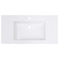 vidaXL Lavabo empotrado SMC blanco 900x460x130 mm